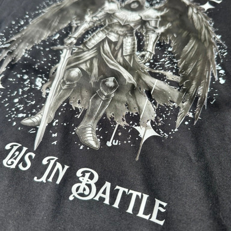 St. Michael | Black Cotton Tee