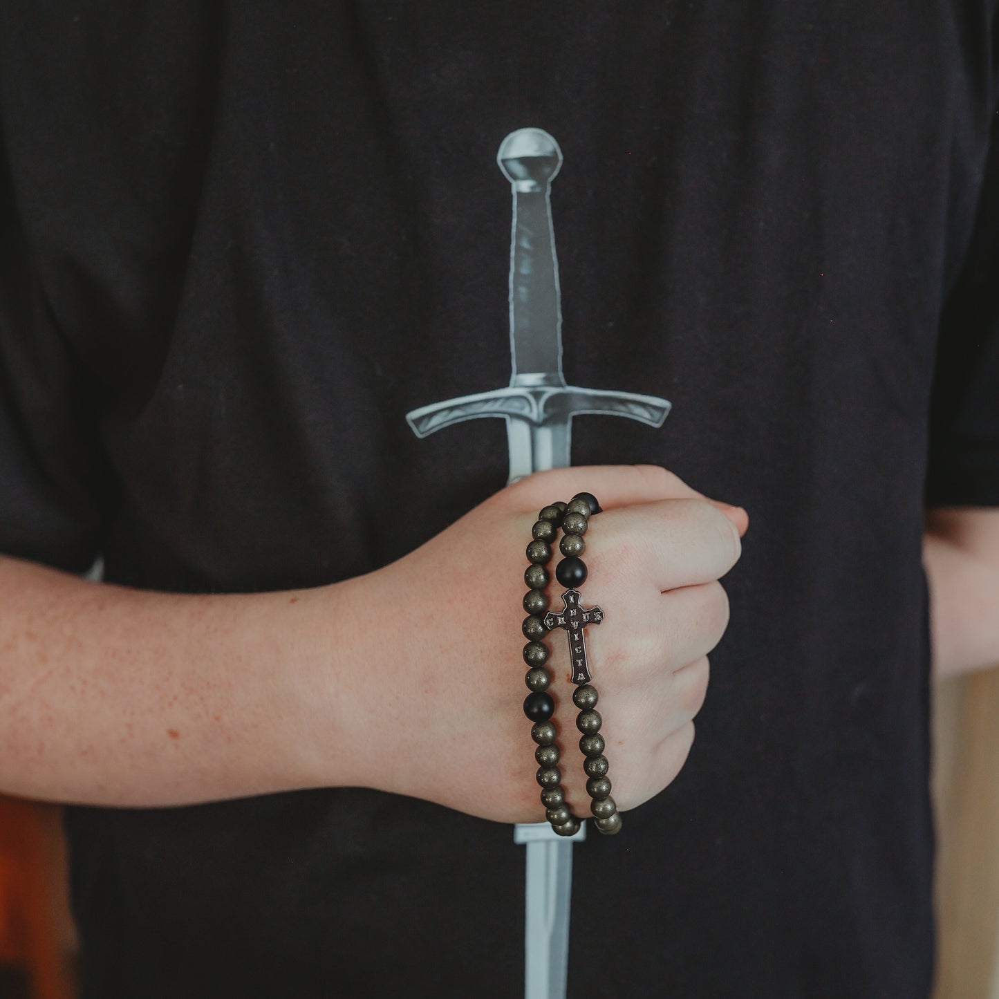 Saint Michael Double Wrap Rosary Bracelet