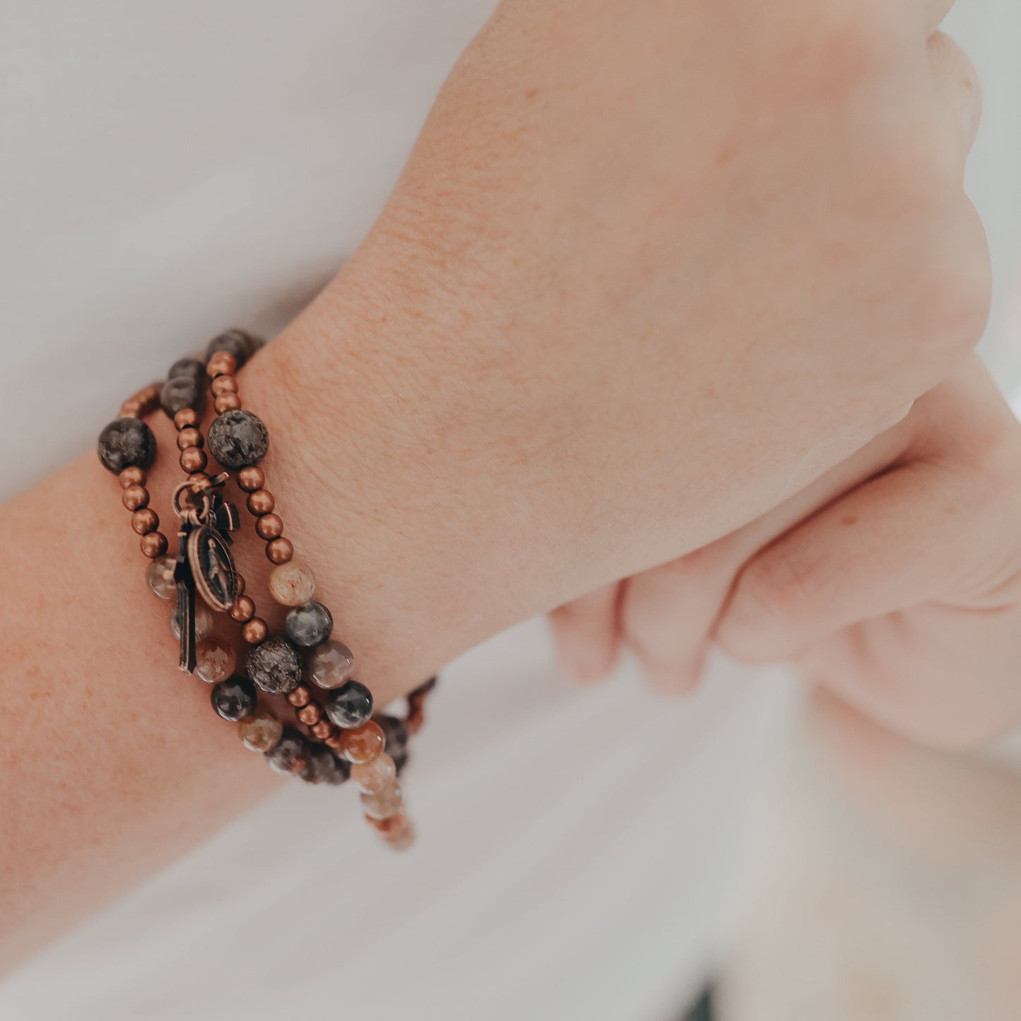 Abraham | Double Wrap Rosary Bracelet