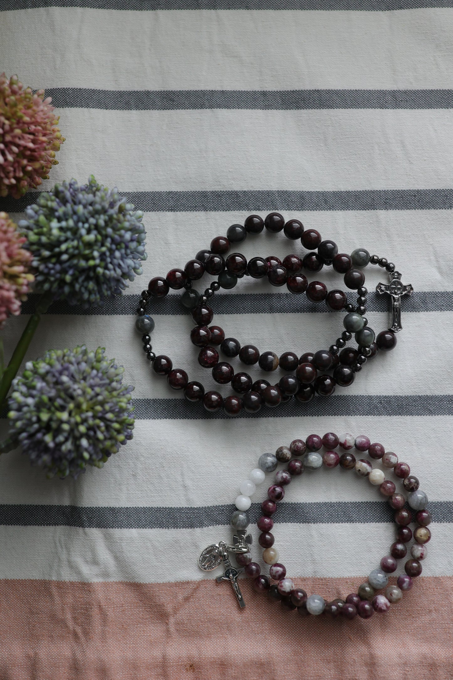 Saint Louis Martin | Triple Wrap Rosary Bracelet
