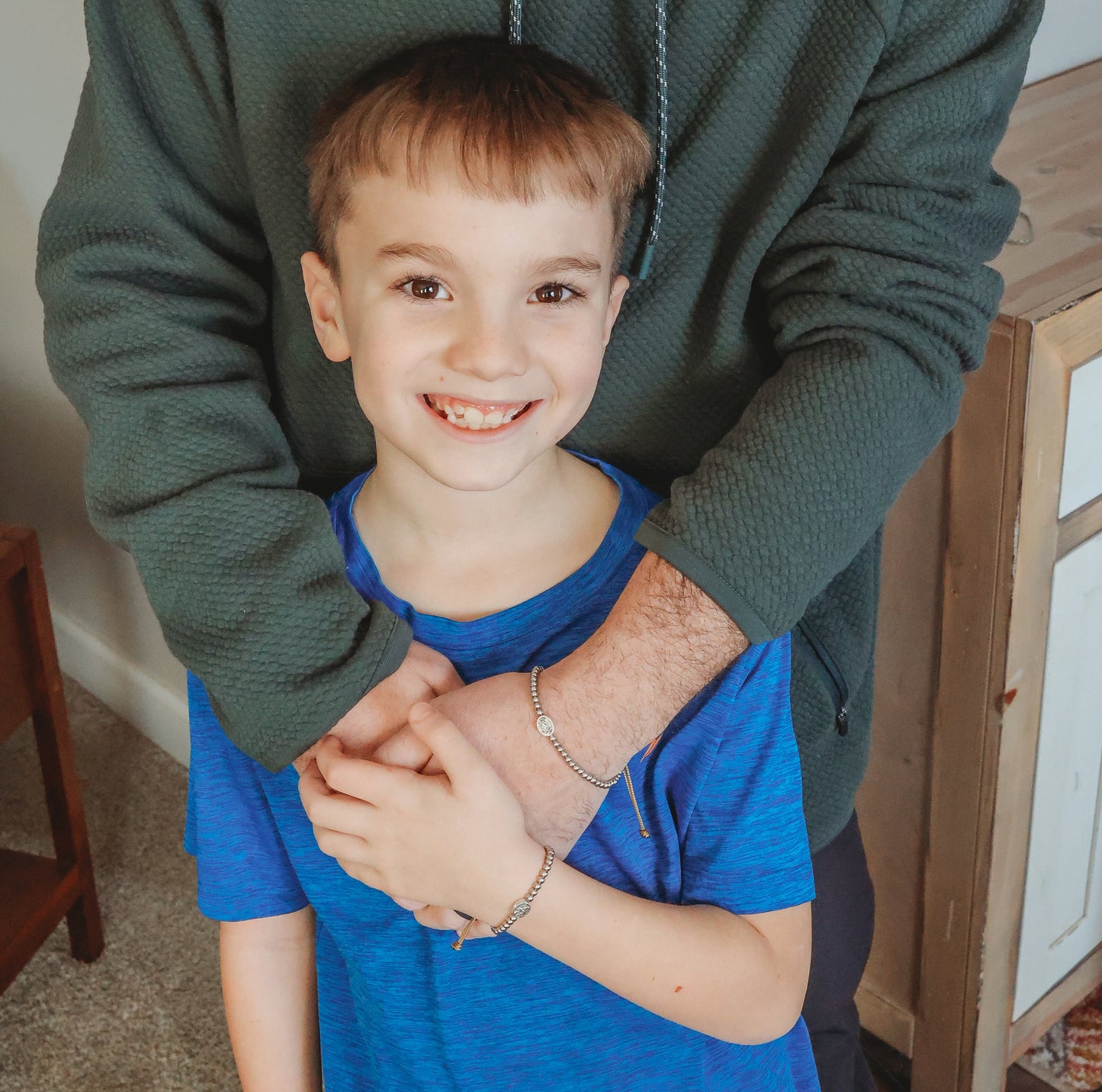 Saint Michael Father/Son Bracelet Set