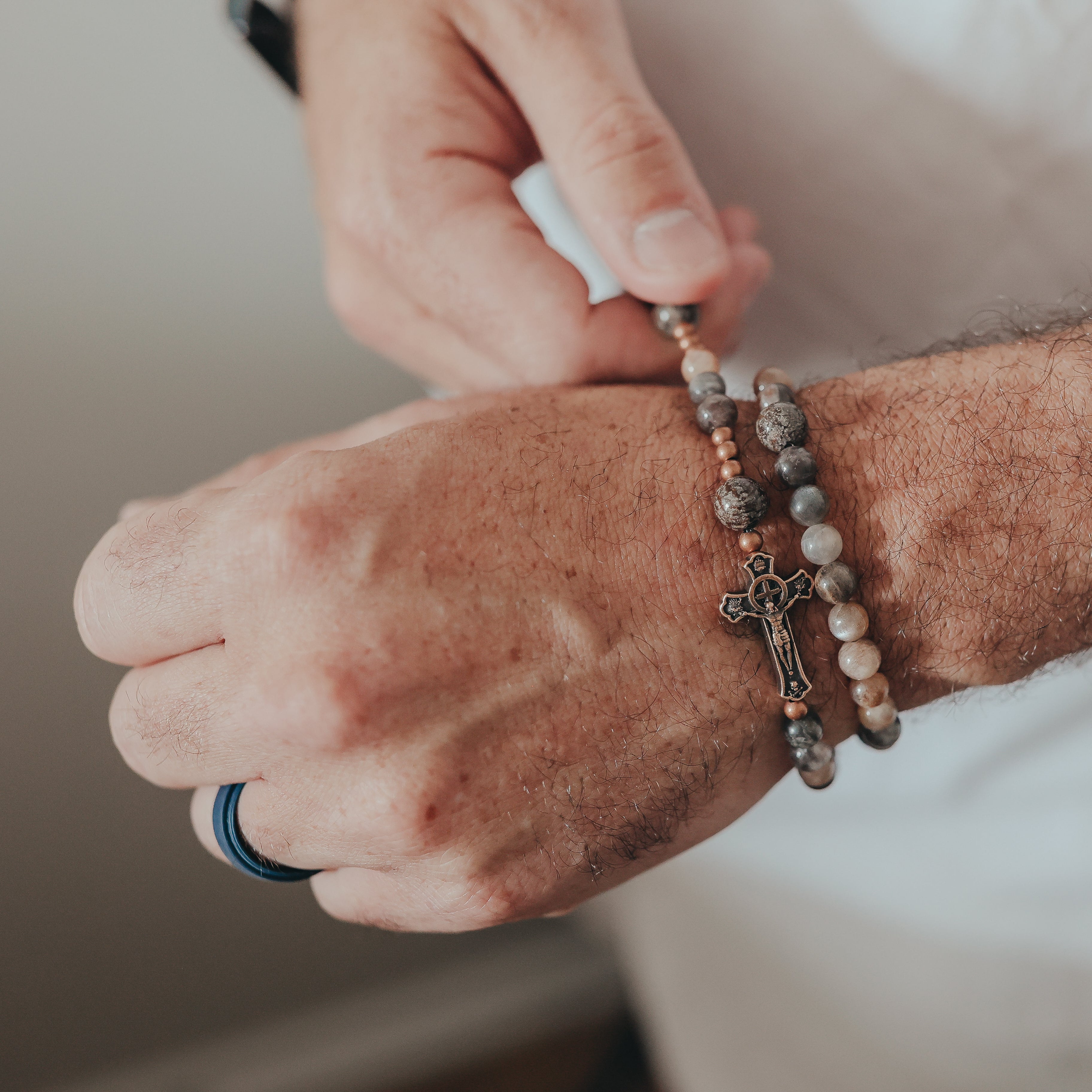 Abraham | Double Wrap Rosary Bracelet – Crux Invicta