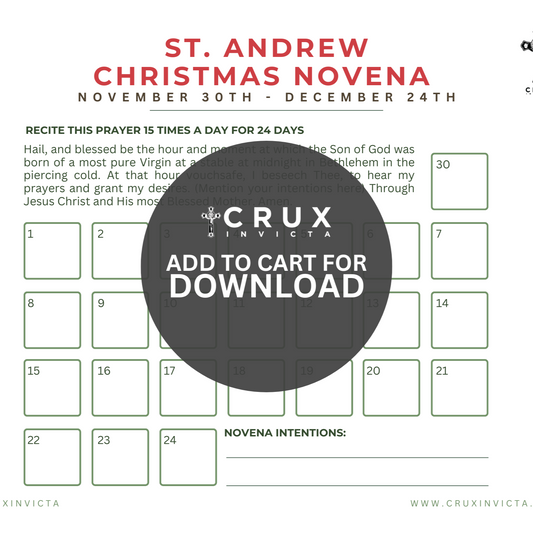 2024 St. Andrew Christmas Novena Tracker | Digital Download