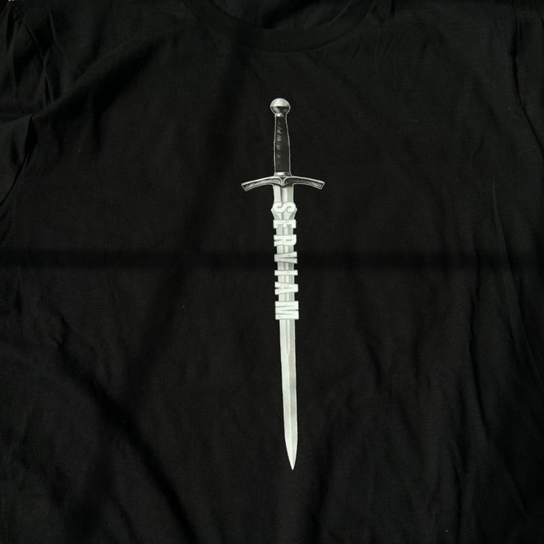 St. Michael | Black Cotton Tee