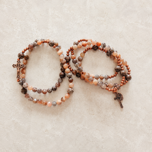 Abraham and Sarah | Couples Rosary Bracelet Set