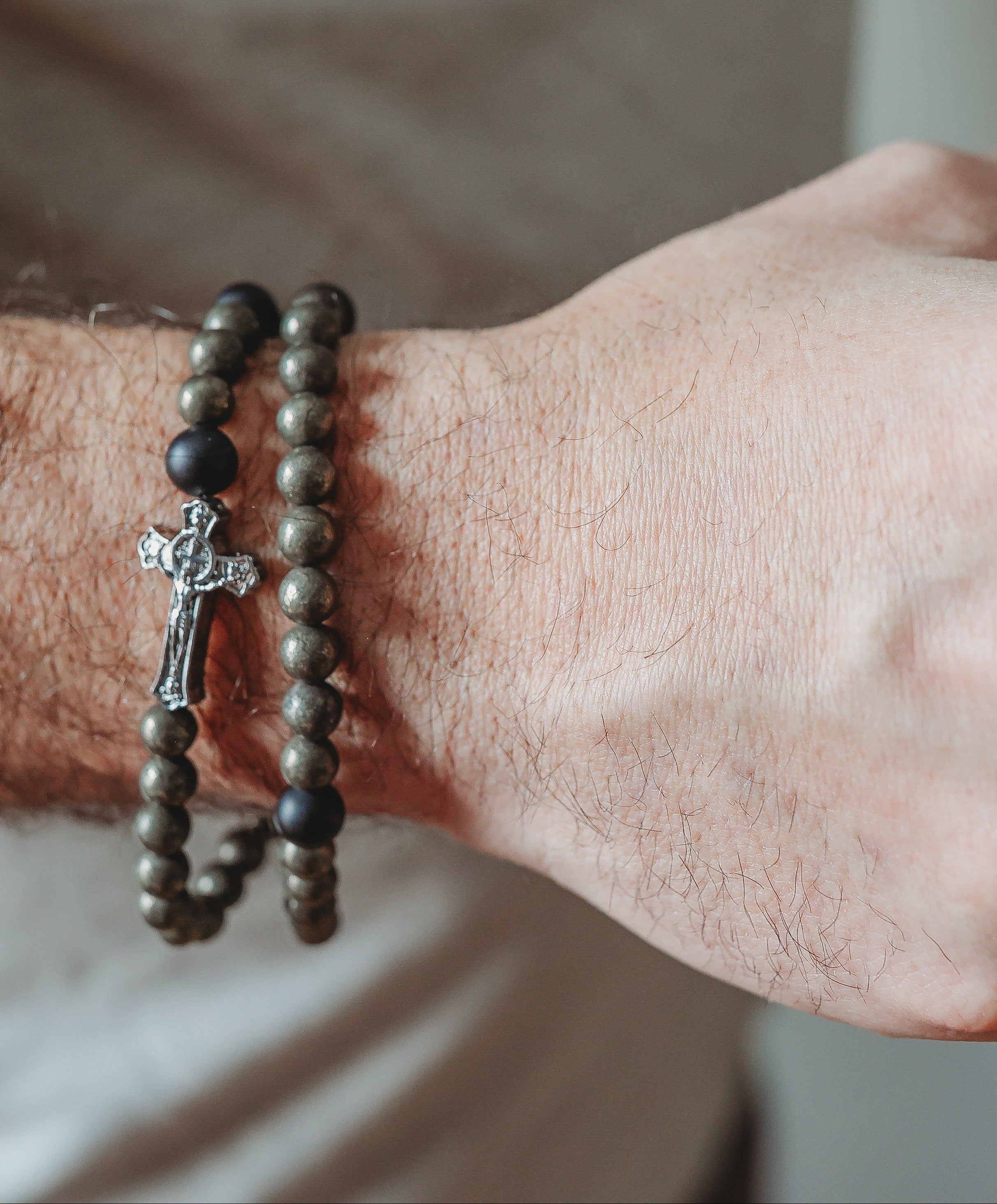 Saint Michael Double Wrap Rosary Bracelet – Crux Invicta