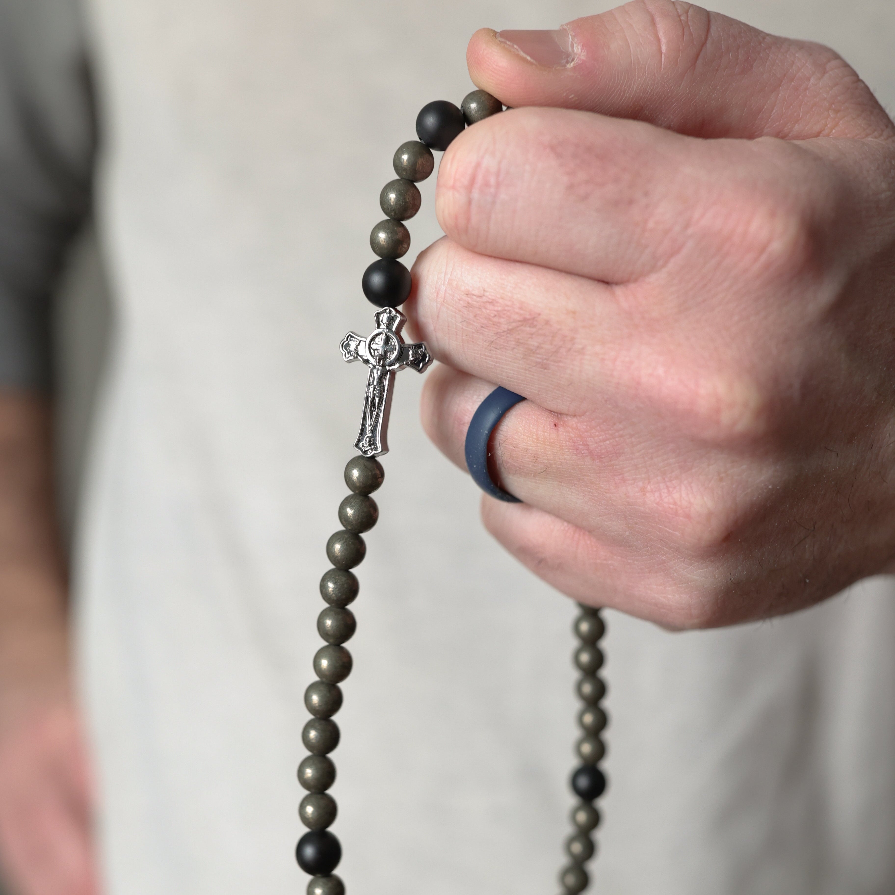 MIKIA4㎜stone double wrapネックレス Saint Michael Double Wrap Rosary Bracelet – Crux Invicta