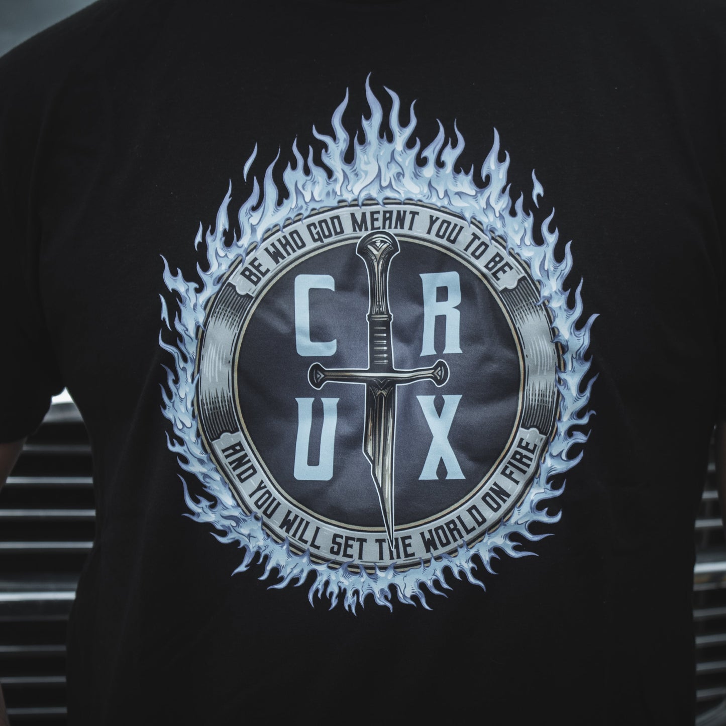 Crux Sword Tee | Blue