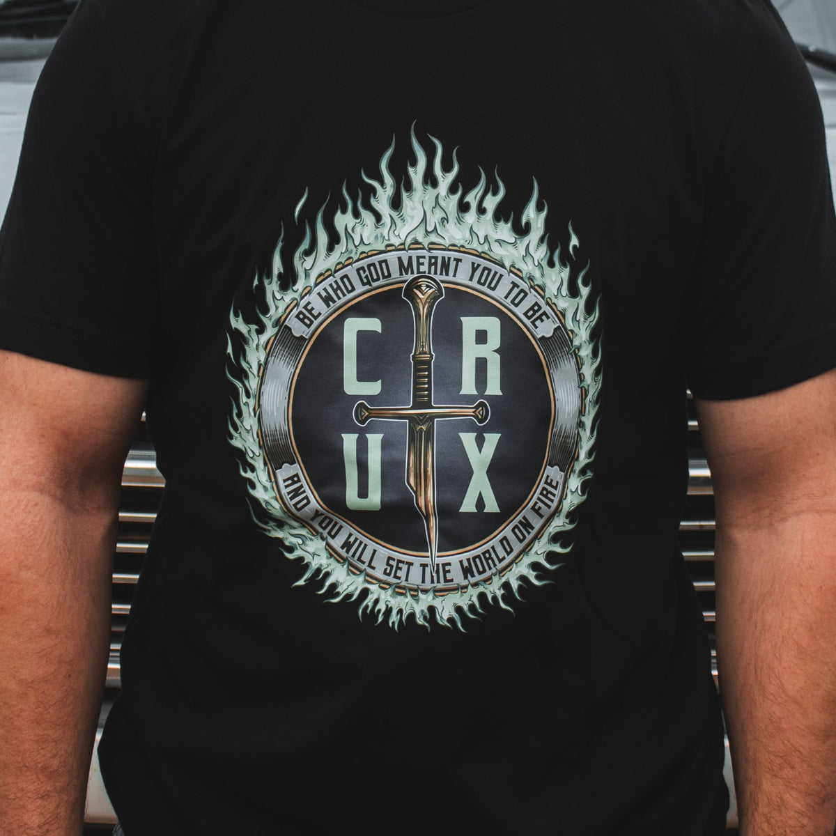 Crustsox Merch Crux Sword Tee | Green – Crux Invicta