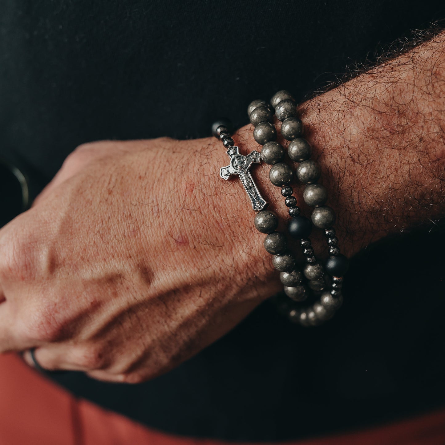 St.Michael | Rosary Bracelet | Triple Wrap