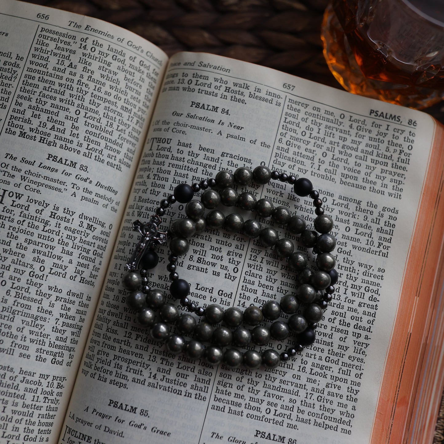 St.Michael | Rosary Bracelet | Triple Wrap