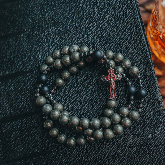 St.Michael | Rosary Bracelet | Triple Wrap