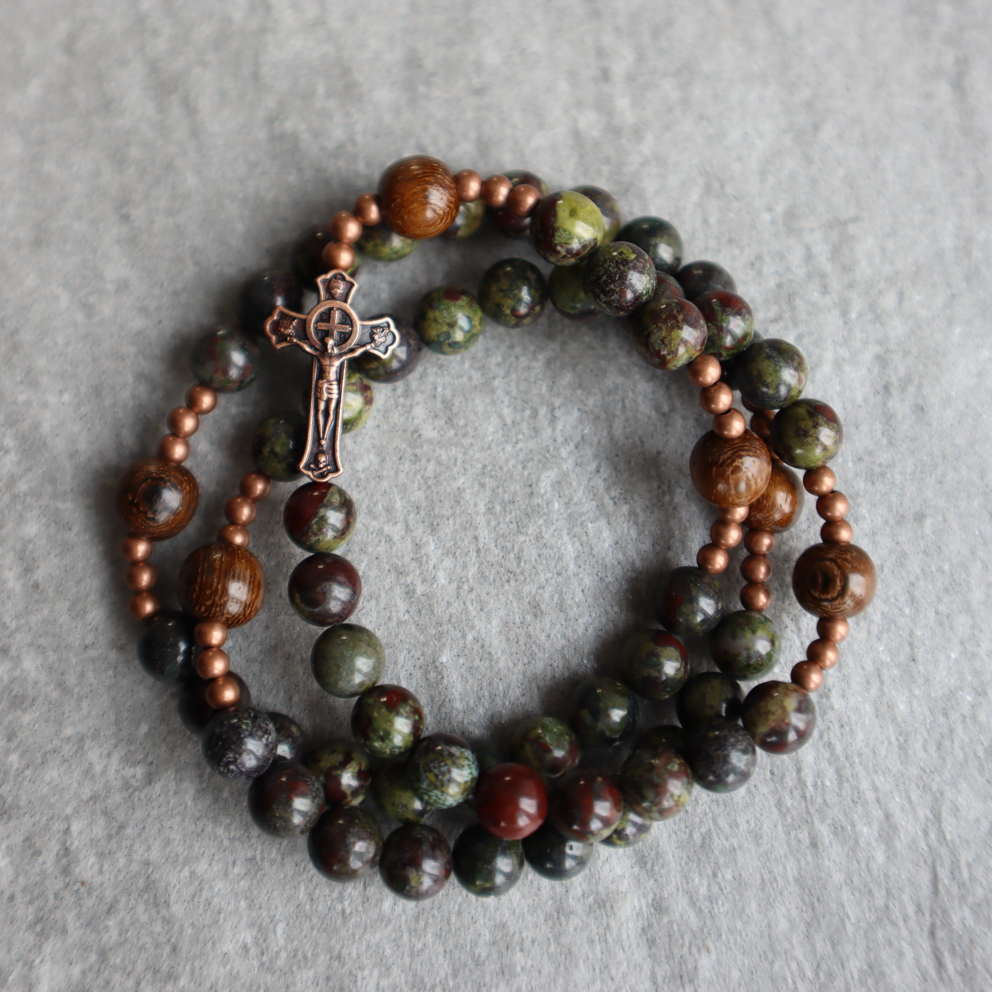 St. Joseph | Triple Wrap Rosary Bracelet – Crux Invicta St. Joseph | Triple Wrap Rosary Bracelet – Crux Invicta