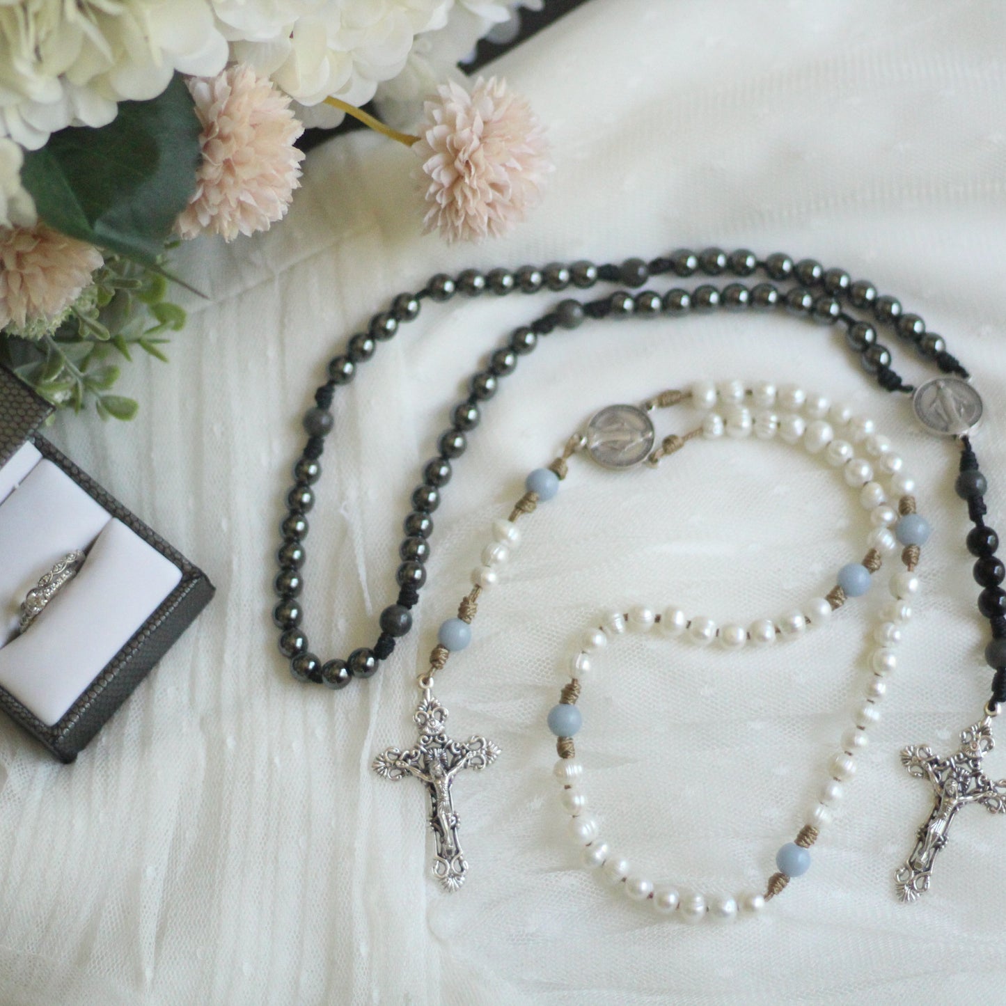 ***Pre Order *** Song of Songs Wedding Collection | The Shield & The Pearl | Couples Rosary Set