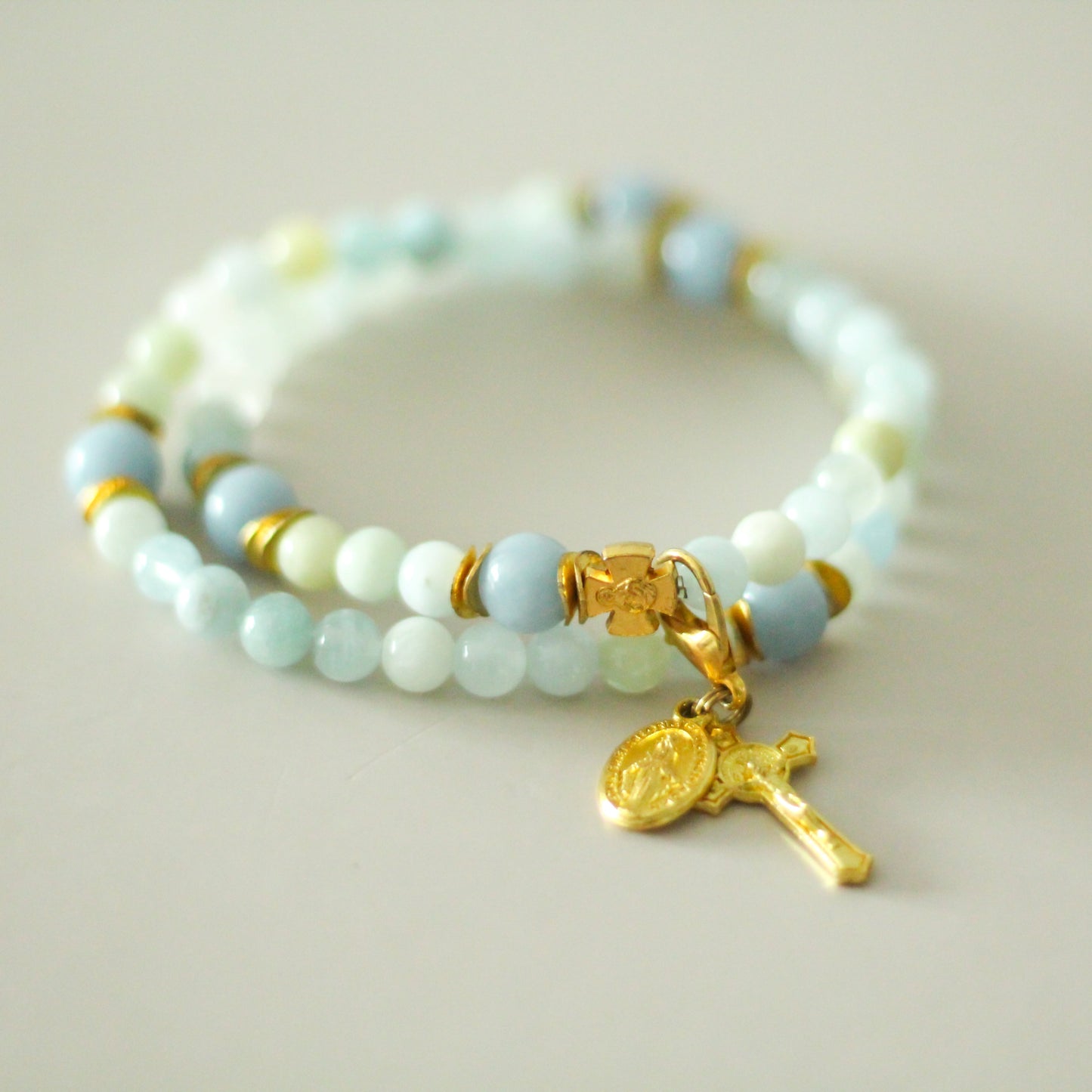 The Perfect Mother's Day Gift | The Monica Gemstone Rosary Bracelet | Mother's Day Collection