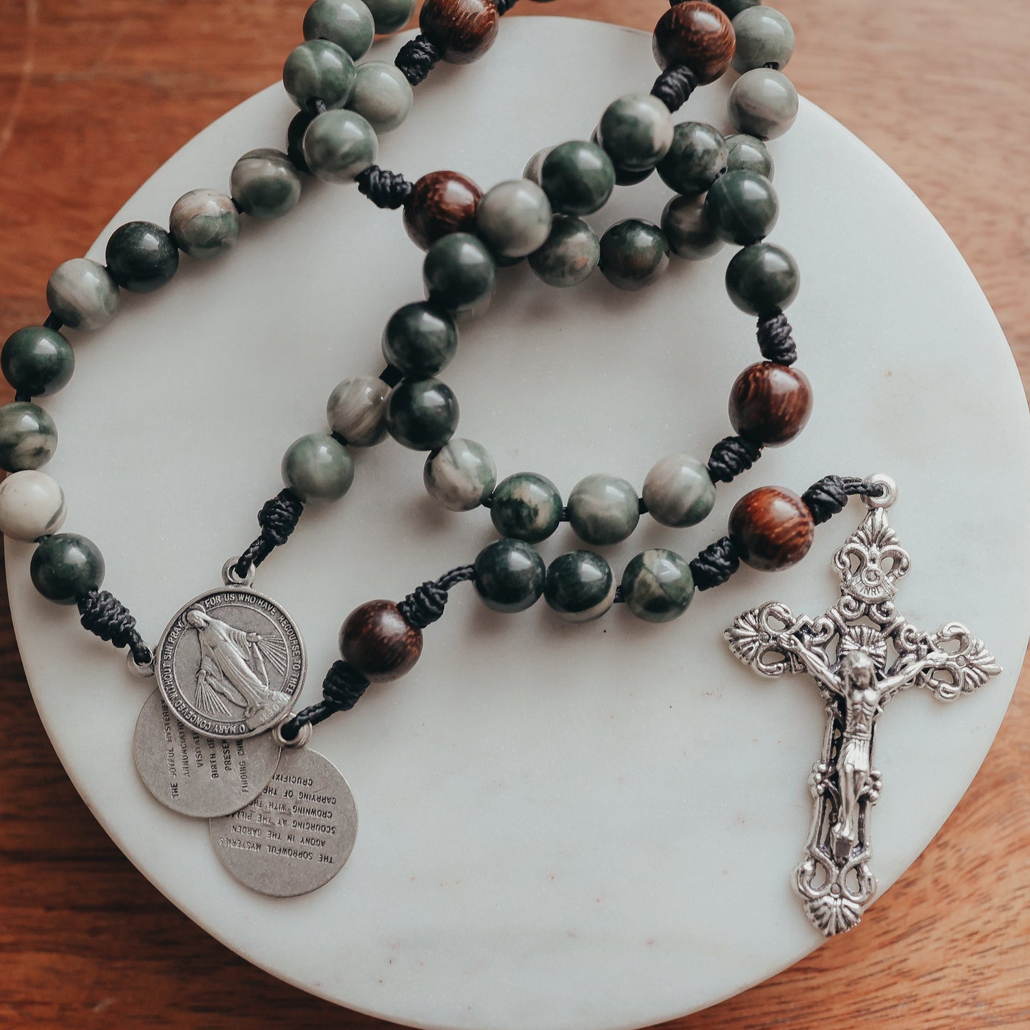 Columba| Traditional Gemstone Rosary |