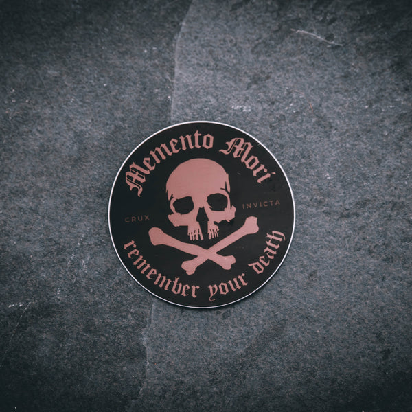 Memento Mori | Vinyl Sticker – Crux Invicta