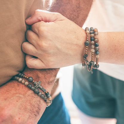 Abraham and Sarah | Couples Rosary Bracelet Set