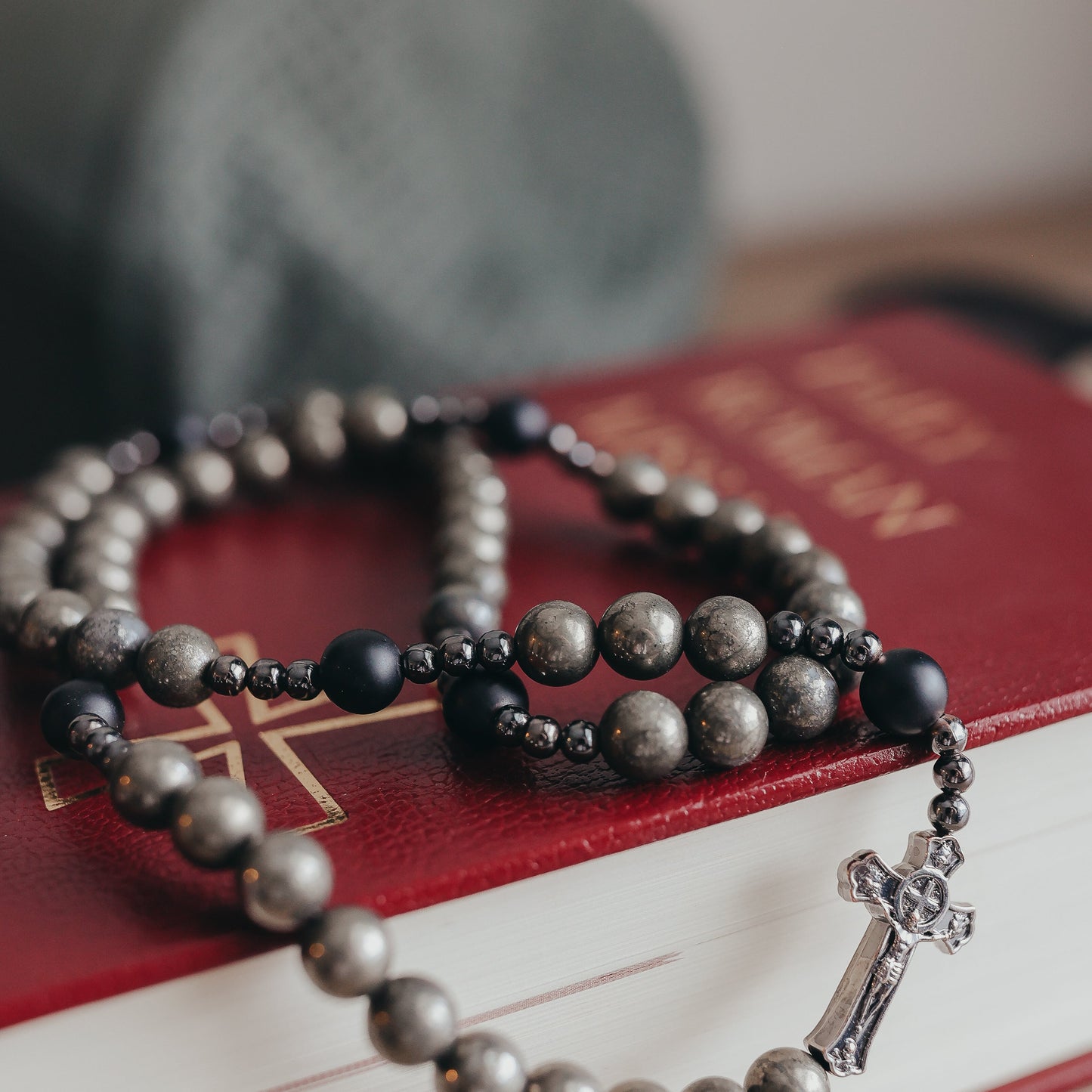 St.Michael | Rosary Bracelet | Triple Wrap