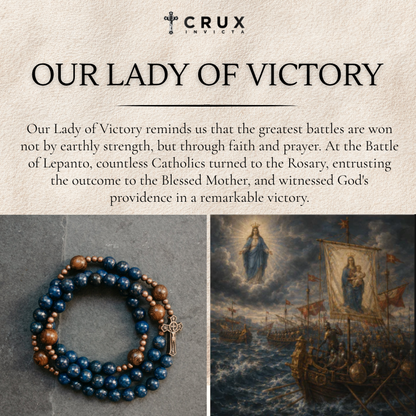 Our Lady of Victory Rosary Bracelet  | Triple Wrap