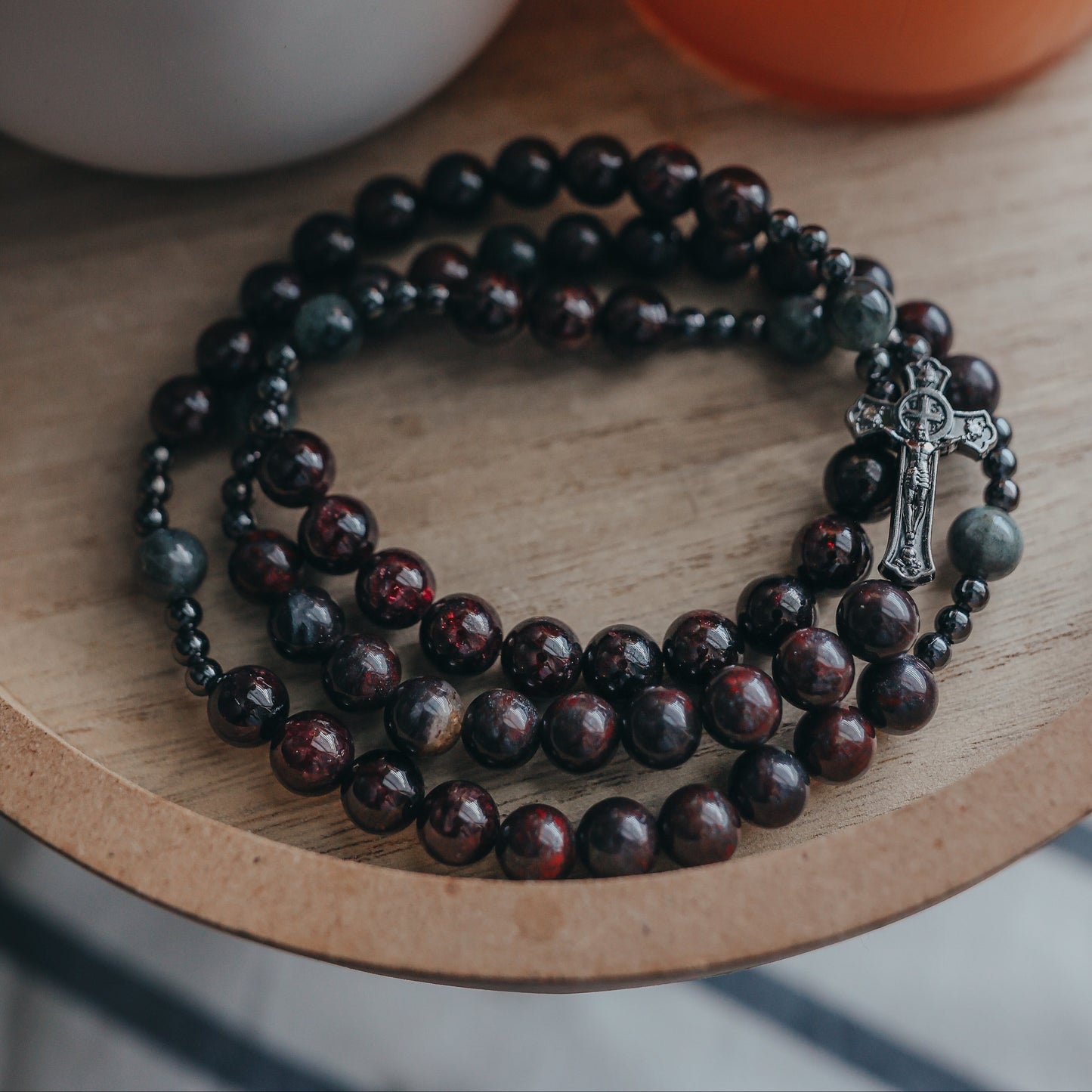 Saint Louis Martin | Triple Wrap Rosary Bracelet