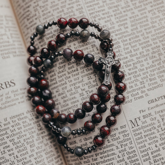 Saint Louis Martin | Triple Wrap Rosary Bracelet