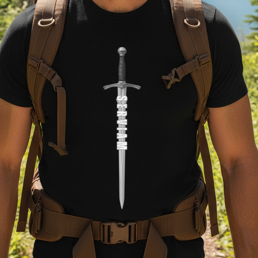 St. Michael | Black Cotton Tee